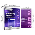 21 Pairs Purple Teeth Whitening Strips – Stain-Removing Film for Brighter Smile, Non-Toxic and Enamel Safe