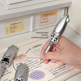 5-Pcs Transformable Squid-Style Pen – Compact Mechanical Writing Tool with Hinged Design and 0.5mm Ballpoint Tip