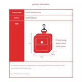 Mini Compact Pouch with Zipper Closure – Portable Storage Case for Earbuds and Small Items - Side View