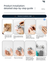 Stainless Steel Vacuum Suction Cup Hook Rack 3-Hook Silver Wall Mounted Towel Rail for Bathroom and Kitchen No Drilling Required - Extra Image