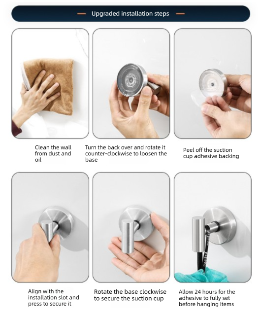Stainless Steel Vacuum Suction Cup Hook Rack 3-Hook Gold Wall Mounted Towel Rail for Bathroom and Kitchen No Drilling Required
