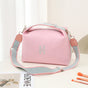 Womens Canvas Crossbody Bag Pink Minimalist H-Letter Box Tote Wide Strap Shoulder Handbag for Travel & Work Large Capacity