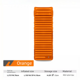 Ultralight TPU Inflatable Camping Mattress 195x70x10cm Portable Press Pump Sleeping Pad Moisture-Proof Outdoor Tent Mat for Hiking Orange