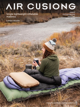 Ultralight TPU Inflatable Camping Mattress 195x70x10cm Portable Press Pump Sleeping Pad Moisture-Proof Outdoor Tent Mat for Hiking Orange - Front View