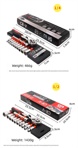 12 Piece 3/8 Inch Drive Ratchet and Metric Socket Wrench Set Professional Mechanics Tool Kit for Automotive Repair and DIY Workshop