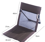 Portable Folding Camping Chair with Aluminum Support Rod Lightweight Mesh Lawn Seat and Backrest for Outdoor Beach Hiking Purple Mesh Style