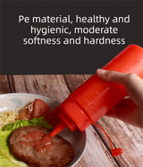3 PCS Squeeze Sauce Bottle Set 400ml White Red Yellow Leakproof Condiment Dispenser for Salad Dressing Ketchup Mustard
