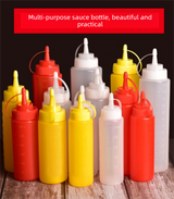 3 PCS Squeeze Sauce Bottle Set 800ml White Red Yellow Leakproof Condiment Dispenser for Salad Dressing Ketchup Mustard