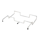 Portable Outdoor Camping Trash Bag Holder Stand Stainless Steel Folding Garbage Bag Rack for Picnic Kitchen and Student Desk Storage Natural - Front View