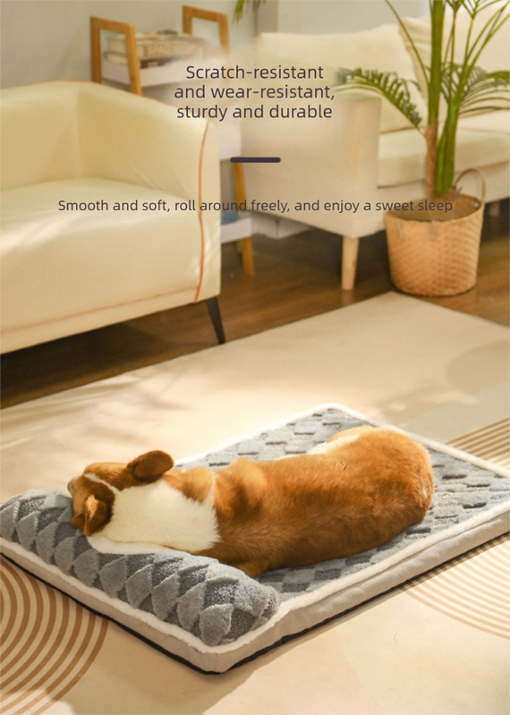 Thickened Soft Pet Bed Mat XL Size Light Green Extra Large Dog Sleeping Pad Washable Cushion for Large Breeds and Multi-Pet Use All Season