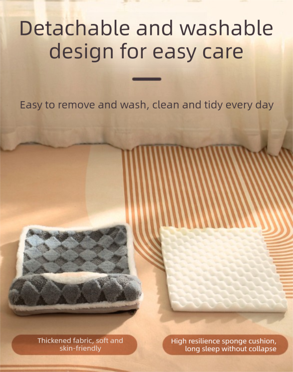 Thickened Soft Pet Bed Mat XL Size Light Green Extra Large Dog Sleeping Pad Washable Cushion for Large Breeds and Multi-Pet Use All Season