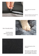 Thickened Soft Pet Bed Mat XL Size Light Green Extra Large Dog Sleeping Pad Washable Cushion for Large Breeds and Multi-Pet Use All Season - Close-Up Angle