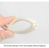 2 PCS Portable Purse Bag Hook Hanger Table Edge Holder Burgundy Foldable Non-Slip Clip for School Desk Office & Cafe - Low Angle