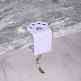 Macaron Paw Table Side Hook 2-Piece Set Adjustable Desk Hanging Clamp No-Drill Portable Bag Hook Light Purple