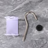 Macaron Paw Table Side Hook 2-Piece Set Adjustable Desk Hanging Clamp No-Drill Portable Bag Hook White - Front View