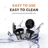 Reusable K-Cup Coffee Pod Filter for Ninja Dual Brew Coffee Makers Triple Hole Capsule Shell UA2227 - Side View