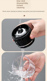 Portable Electric Coffee Grinder Wireless Rechargeable Burr Mill with Cleaning Brush Automatic Bean Grinder MDJ-13 Black