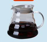 600ml Borosilicate Glass Coffee Server - Heat Resistant 