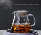 600ml Borosilicate Glass Coffee Server - Heat Resistant 