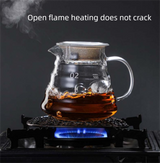 600ml Borosilicate Glass Coffee Server - Heat Resistant 
