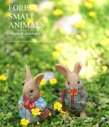 Garden Style Backpack Bunny Succulent Planter Decoration – Cute Rabbit Animal Figurine Resin Craft for Balcony and Pot Plant - Front View