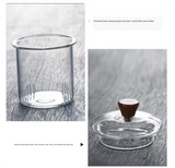 1500ml Heat Resistant Glass Teapot with Bamboo Handle and Glass Infuser Loose Leaf Tea Maker for Home - Close-Up Angle