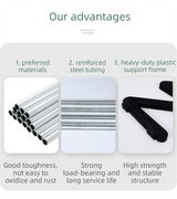 Pink Stable Z-Shaped 4-Tier Shoe Rack(51x45CM) - Waterproof Cloth & Sturdy Steel Pipe, Easy Assembly & Space Saving for Dormitory & Small Apartments - Front View