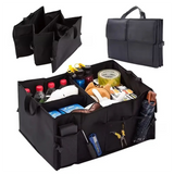 Heavy-Duty Foldable Car Trunk Organizer with Handles - Large Capacity Cargo Storage Box for Groceries & Gear (53x39x26.5 CM)