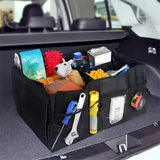 Heavy-Duty Foldable Car Trunk Organizer with Handles - Large Capacity Cargo Storage Box for Groceries & Gear (53x39x26.5 CM) - Top-Down View