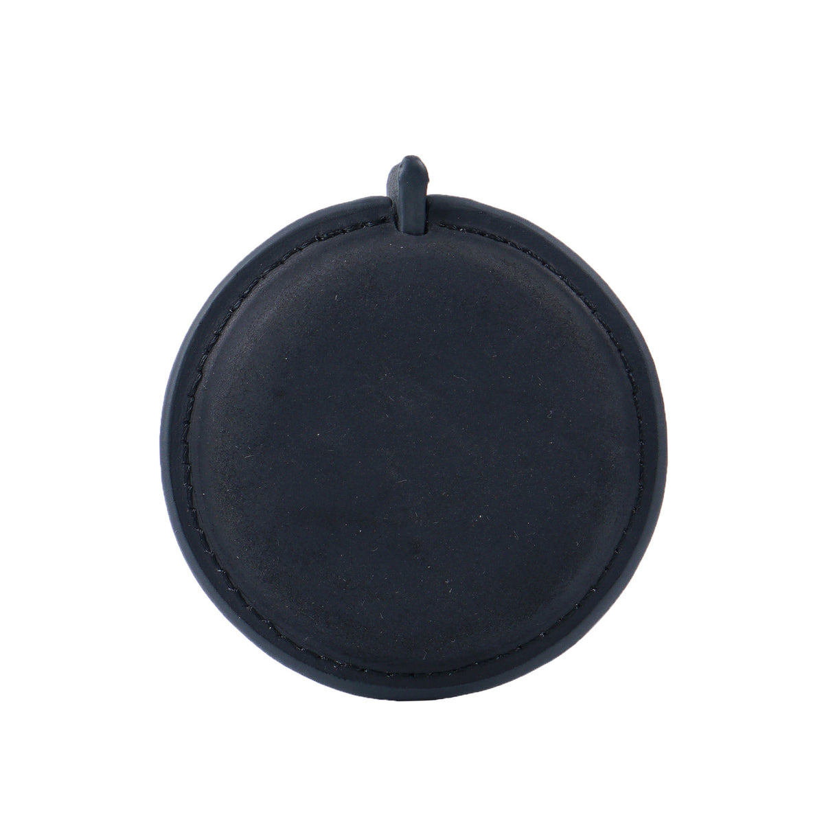 Black Handmade Crazy Horse Leather Retractable Tape Measure Keychain Dual Sided Scale 150cm/60" Mini Pocket Ruler for Sewing & Body Measuring