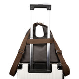 Black Versatile 3-in-1 Canvas Backpack and Shoulder Bag Large Capacity Handbag for Women Ideal for Travel School and Everyday Use - Top-Down View