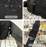 Green Unisex Mini Crossbody Waist Bag Lightweight Nylon Running Belt Phone Pouch 21cm Slim Sports Chest Sling for Travel & Gym - Side View