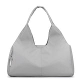 Grey Large Capacity Travel Duffel Bag - Lightweight Sports Gym Bag with Dry Wet Separation for Weekend Getaways and Business Trips