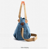 Coffee Women's Retro Canvas Tote Bag Large Capacity Shoulder Handbag Adjustable Crossbody Strap 35cm for Travel Work & Daily Use