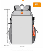 Grey Professional Business and Travel Backpack | Large Capacity 15.6 Inch Laptop Compartment | Water-Resistant Functional Design
