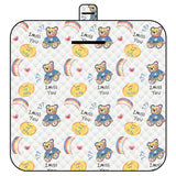 Rainbow Bear Thick Waterproof Foldable Picnic Mat - 150x200cm for Camping & Beach