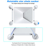 10 Pcs White Heavy-Duty Suction Cup Mount for Starlink Mini - All-Weather Car, RV & Boat Bracket