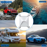 10 Pcs White Heavy-Duty Suction Cup Mount for Starlink Mini - All-Weather Car, RV & Boat Bracket - Close-Up Angle