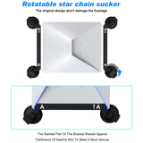 10 Pcs Black Heavy-Duty Suction Cup Mount for Starlink Mini - All-Weather Car, RV & Boat Bracket