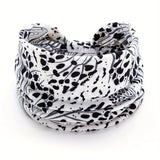 White Polka dot pattern Yoga Headband – Elastic Sweat-Wicking Hairband for Women