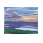 Sunset over a meadow Wall Tapestry 200x150cm - Soft Plush Fabric Hanging for Bedroom, Living Room, Dorm Decor - Includes Mounting Kit for Easy Installation