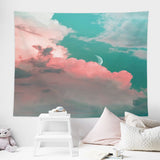 Wishing Bunny Design Wall Tapestry 200x150cm - Soft Plush Fabric Hanging for Bedroom, Living Room, Dorm Decor - Includes Mounting Kit for Easy Installation