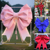 Pink EVA Glitter Bow Decoration DIY Kit - 75cm x 100cm DIY Party & Event Backdrop Bow for Valentine's Day, Christmas, Birthday, Wedding, Shop Display