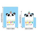 3 Sets 3D Pop-up Birthday Card Set - 3*10pcs Cartoon Panda/Cake/Balloon Greeting Cards with Envelopes, Handwritten Message Foldable Cards for Kids/Friends/Party Favors - 45-Degree Angle