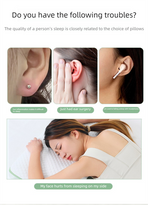 Light Green Ear Piercing Pillow - Soft Side Sleeper Cushion with Hollow Center for Pressure Relief, Post-Piercing Care & Comfortable Napping
