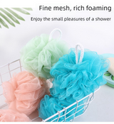 Blue 3-Piece Exfoliating Bath Set with Long-Handle Back Scrubber, Exfoliating Glove & Loofah Sponge for Deep Cleansing
