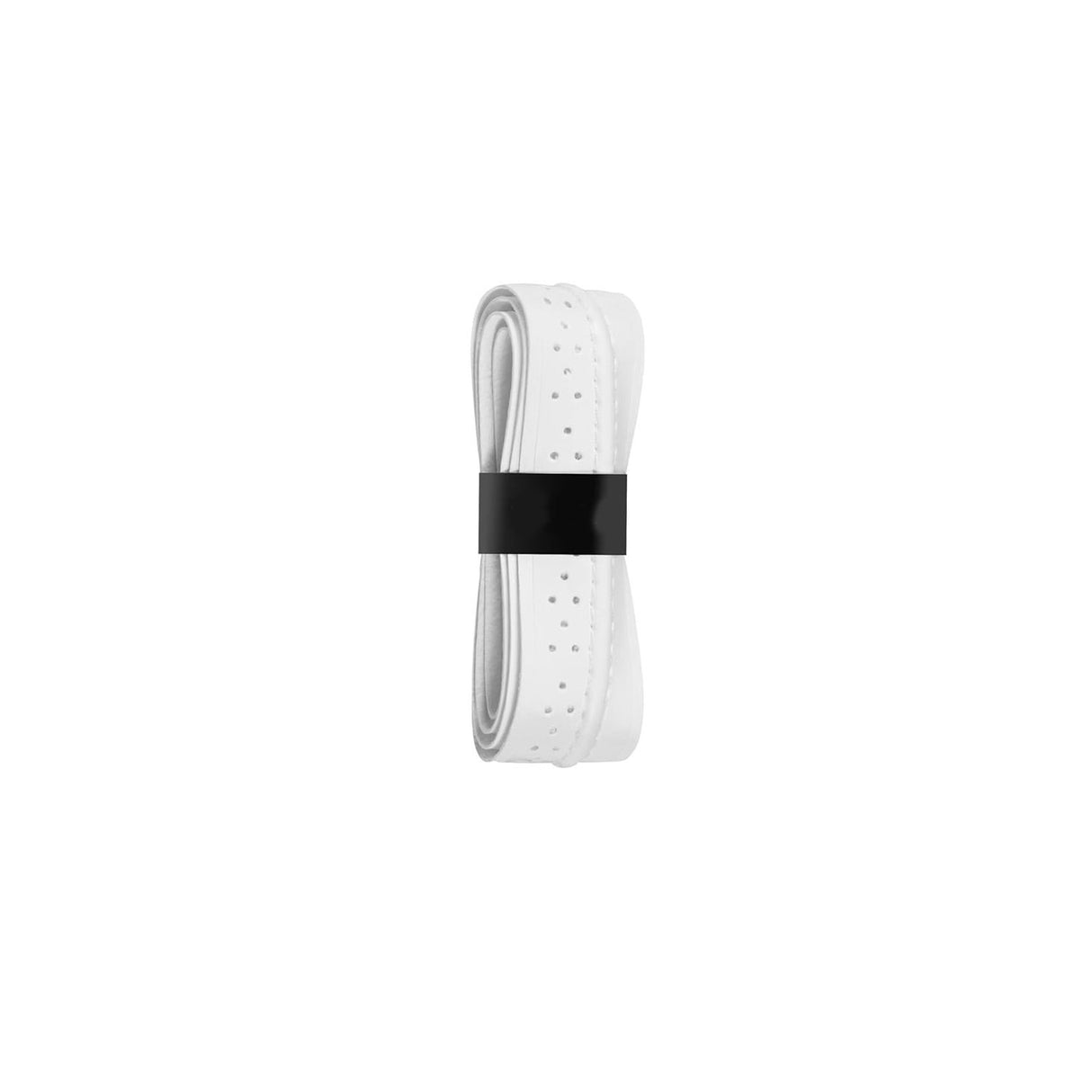 2-Pack White Anti-Slip PU Overgrip Tape for Pickleball, Tennis & Badminton Rackets - Sweat-Absorbing Handle Wrap with Perforated Design