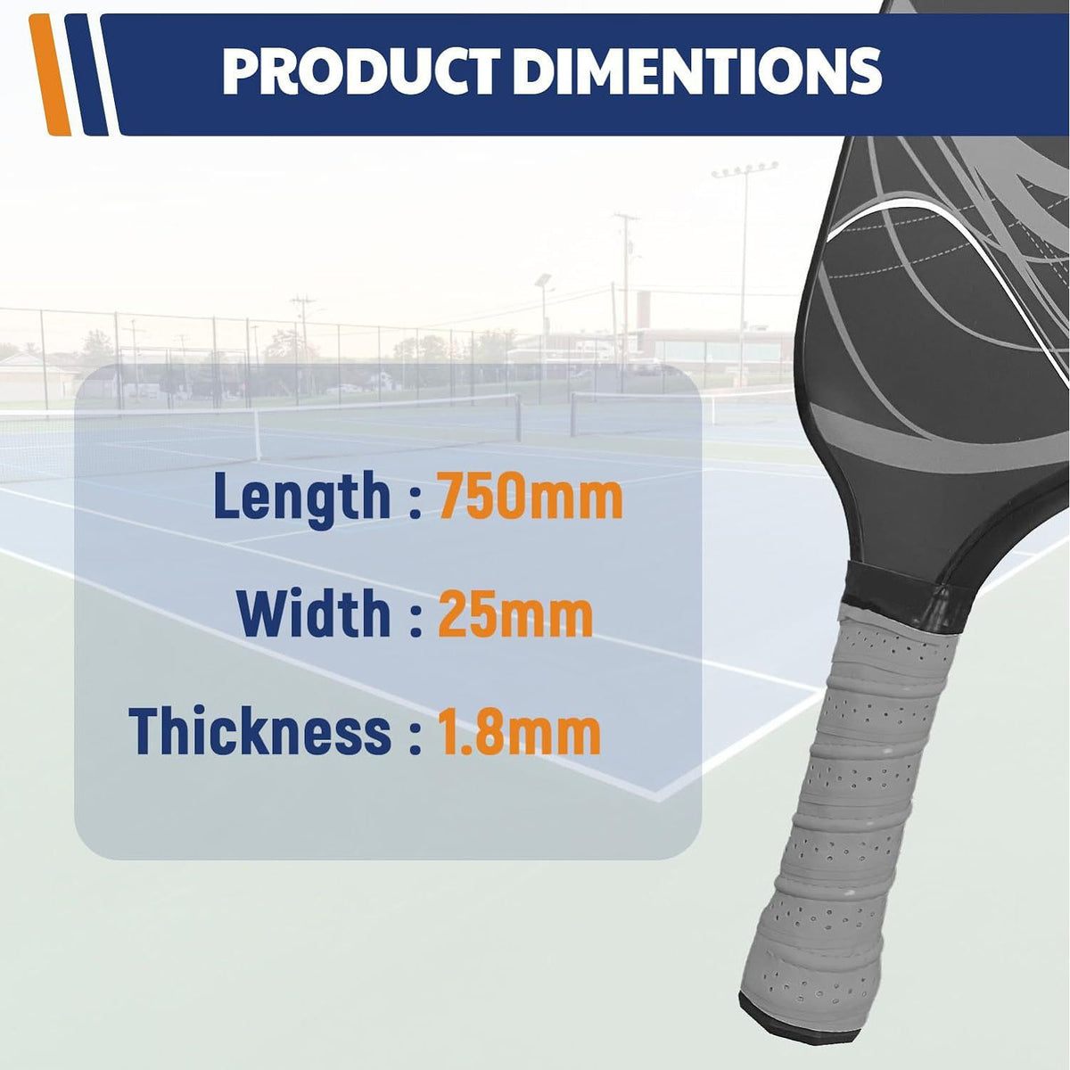 2-Pack Black Anti-Slip PU Overgrip Tape for Pickleball, Tennis & Badminton Rackets - Sweat-Absorbing Handle Wrap with Perforated Design