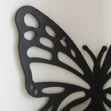 Black Wooden Butterfly Wall Shelf - Hollow-Out Decorative Corner Storage Rack for Home & Bedroom