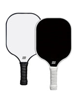 White Fiberglass Pickleball Paddle Set with Black Neoprene Protective Cover - Lightweight Outdoor Sports Racket for Beginners & Pros